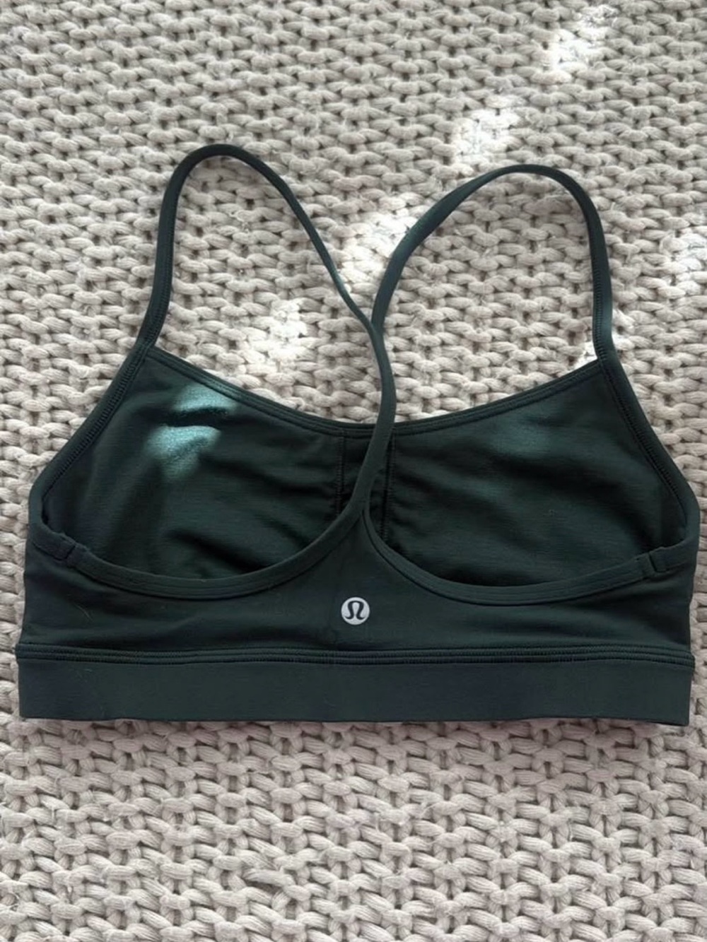 Lululemon Athletica Women's Dark Green Strappy Sports Bra